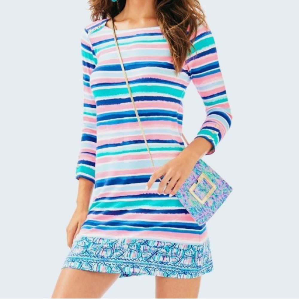 Lilly Pulitzer Multicolor Striped Mini Dress.